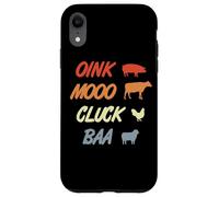 Oink Mooo Cluck Baa Agriculture Profession Case for iPhone XR