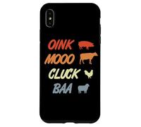 Oink Mooo Cluck Baa Agriculture Profession Case for iPhone XS Max