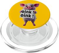 Oink Oink Pig Friendly Piggy Porcine Piggies & Pork Lovers PopSockets PopGrip for MagSafe