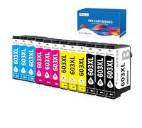 OINKWERE 603XL Ink Cartridges 12-Pack Compatible for Epson 603XL Ink Cartridges Multipack for Expression XP-2100 XP-2105 XP-2150 XP-3100 XP-3150 XP-4100 WorkForce WF-2810 WF-2820 WF-2830 WF-2835