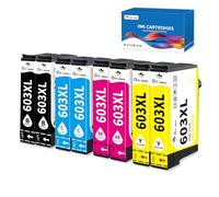 OINKWERE 603XL Ink Cartridges 8-Packs Compatible for Epson 603XL Ink Cartridges Multipack for Expression XP-2100 XP-2105 XP-2150 XP-3100 XP-3150 XP-4100 WorkForce WF-2810 WF-2820 WF-2830 WF-2835