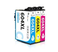 OINKWERE 604XL ink Cartridges Replacement for Epson 604 ink Cartridges Multipack for Expression Home XP-2200 XP-2205 XP-3200 XP-3205 XP-4200 XP-4205 WorkForce WF-2910 WF-2930 WF-2935 WF-2950 (C/M/Y)