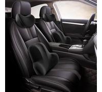 OINTJWWO Car Headrest & Lumbar Support Cushion for Audi A6 C5 4B Avant A6 C6 4F Avant A6 C6 4F, Ergonomic Memory Foam with Adjustable Strap Pain Relief Kit Comfortable Breathable Accessories,Black