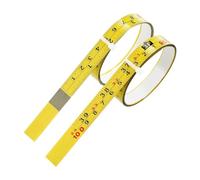Oiqippnbv 2 Packs Steel Self-Adhesive Measuring Tape, Right to Left Reading 100cm or 39-Inch Imperial and Metric Ruler Tape