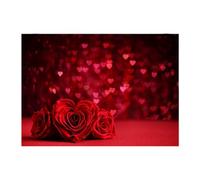 Oiqippnbv 210X150Cm Valentine'S Day Background Cloth Love Flower Photo Material Photography Background Cloth, A Easy Install Easy to Use