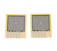 Oiqippnbv 2PCS Force Sensor 10g to 1Kg Resistive Film Pressure Sensor 4 Zones High Sensitivity for Skateboards Robots