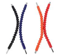 Oiqippnbv 4 Pcs Flexible Drill Bit Extension, Screwdriver Soft Shafts, 11.6 Inch, Universal Drill Connection