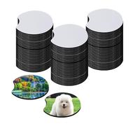 Oiqippnbv 48 PCS Sublimation Coasters Blanks Bulk, 2.75 Inch Circular Opening Blanks Sublimation Car Coasters Easy Install