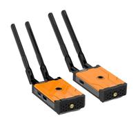 Oiqippnbv 500M -Compatible Wireless Transmitter and Receiver Support One to Many Scenarios Low Latency Supports Multiple Devices for TV, DSLR, Projector, Laptop UK Plug