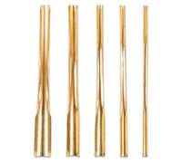 Oiqippnbv 5Pcs/Set Practical Brass Clay Hole Cutters Wear Ceramic Punch Tools Slotting Sculpting Set for Pottery Carving