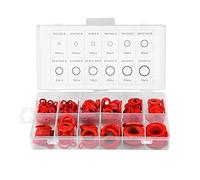 Oiqippnbv 600Pcs Fibre Washer Assorted Kit 12 Size Red Steel Paper Fiber Flat Washer Kit Flat Ring Seal Assortment Kit