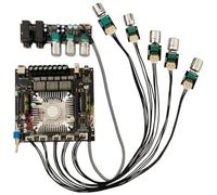 Oiqippnbv -DAM L1 Digital Power Amplifier Board Stereo 2X220W+350W Subwoofer Bluetooth Amplifier Module with Shielded Wire A