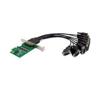 Oiqippnbv Expansion Card ST338 PCIe X1 17V358 8S Industrial RS232 Multi-Serial I/O Multi-Function Convenient Expansion Card Easy Install