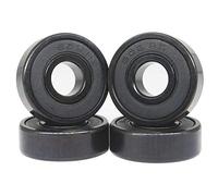 Oiqippnbv High-Speed 608RS Hybrid Black Ceramic Bearings Skateboard Bearings Ceramic Plastic Arc 608 Bearings