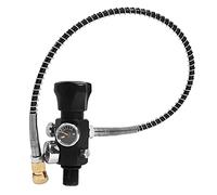 Oiqippnbv HPAT M18X1.5 Fill Refill Station Tank Charging Valve Dual Gauge Tank Dual Gauge Charging Valve with 50cm High Pressure Hose
