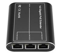 Oiqippnbv IEEE802.3af/At 30W Network PoE Signal Gigabit PoE Extender Ethernet Repeater for Security Systems Camera