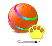 Oiqippnbv Interactive Dog ToysSmart Electric Pet Automatic Rolling Ball Cat Dog Toys for Puppies/Small to Medium Dog with Remote Easy Install -A