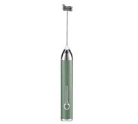 Oiqippnbv Portable Handheld Egg Beater Wireless USE Rechargeable Double Mixing Beater Coffee Blender Milk Shaker Mixer Foamer A I