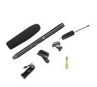 Oiqippnbv Professional Wireless Condenser Microphone Interview Recording Vlog Live Mic Super-Cardioid for DSLR Camera 6.35mm