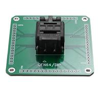Oiqippnbv QFN64 to DIP Converter Socket 64QN50S19090 - Precision IC Testing and Programming Adapter, 0.5mm Pitch, for 9x9mm Package;\