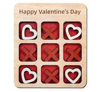Oiqippnbv Valentine'S Day Love Board Game Wooden Love Strategy Board Game Romantic Family Game Table Interactive Toy