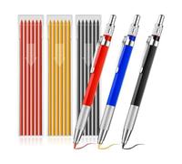 Oiqippnbv Welding Pencil with Round Lead Kit Metal Welding Marker Set for Pipe Joints, Welders, Steel Construction, Carpentry