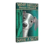 OIQUTGNG Why Hello Sweet Cheeks, Canvas Poster Bedroom Decor Landscape Decor Gift 12x18inch(30x45cm)