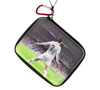 Oirigaga Football Trading Card Box, Hard Shell Football Card Storage Box, Card Box, Card Holder, Carry Bag, Collector's Box Organiser for 400 Sports Cards, TCG and MTG Cards, CR7 White