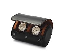 Oirlv Black Double Watch Organiser Box Travel Watch Storage Box for Men for Birthday, Father's Day, Anniversary & Valentine's Day