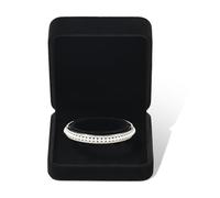Oirlv Black Rounded Corner Bracelet Box Velvet Bangle Storage Box for Valentine’s Day, Anniversaries, Birthday and Christmas