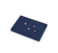 Oirlv Dark Blue Ring Storage Tray Velvet Jewellery Storage Tray for Ring | for Ring Display and Organiser, Soft and Scratch Resistant, for Home and Commercial Display and Storage