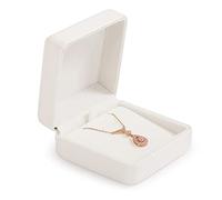 Oirlv Elegant Necklace Gift Box Vintage Necklace Pendant Storage Box Velvet Interior Jewelry Pendant Case
