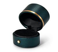 Oirlv Leather Ring Box Engagement Proposal Wedding Ring Gift Box Multifunctional Jewelry Boxes for Earring Necklace Gift Box (Green)