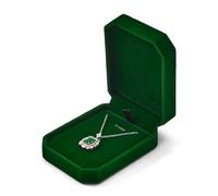 Oirlv Luxury Velvet Necklace Box for Storage & Gifting Elegant Necklace Case with Velvet Lining Perfect for Jewellery Organisation, Valentines & Anniversaries