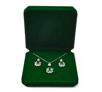 Oirlv Premium Velvet Multifunction Necklace Box Luxury Jewellery Storage Case & Gift Box for Long Chains & Pendants, Scratch Resistant Lining