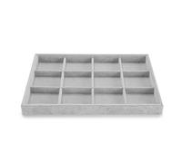 Oirlv Stackable Jewellery Tray Velvet Jewellery Display Tray Jewellery Storage Tray for Earring Ring Necklace Bracelet Organiser and Display