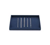 Oirlv Velvet Necklace Storage Tray Dark Blue Necklace Display Tray for Pendant Display and Storage
