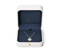 Oirlv White Necklace Box Necklace Storage Box for Christmas Anniversary Birthday