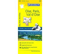 Oise, Paris, Val-d'Oise - Michelin Local Map 305: Map