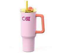 OISIZ 40oz Tumbler with Handle Water Bottle with Straw Lid 1200ml Stainless Steel Drink Cup Reusable Insulated Vacuum Cup Travel Coffee Mug Travel Cup Cupholder Friendly,Leak Proof,Keep Cold for 32Hr