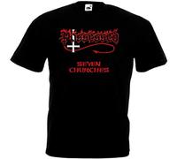 OISSA Possessed Seven Churches T Shirt Black Death Metal for Men Black S