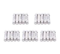OITHJTIRP 15 Pcs Silver+White Ceramics 1000V 500mA 6.3 X 32mm White Ceramic Fuse for Multimeter 3 X 0.5 X 0.5cm