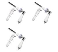 OITHJTIRP 3X Ceramic Toilet Flush Handle, Toilet Handles Flush Lever Traditional Victorian Style Toilet Handle Replacement Kit