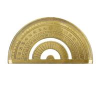 OITHJTIRP Brass Protractor Metal Angle Measuring Tool Geometry, Maths, Technical Drawing Ideal for Students, Engineers, Architects