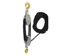 OITHJTIRP Rope Pulley Block Zinc Alloy Hook Handheld Crane Heavy Duty Polyethylene Rope Pulley Hoist Manual Lifting Device 20m-4W