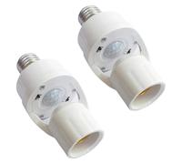 OITHJTIRP Smart E27 PIR Motion Sensor Light Bulb Socket Adapter with Auto On/Off Function, Radar Induction, and Adjustable Infrared Detection