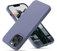 OitiYaa Liquid Silicone Case Compatible with iPhone 13 Pro Case,Full Body Protection,Ultra Slim Shockproof Phone Case with Soft Anti-Scratch Microfiber Lining,6.1 inch,Lavender Gray