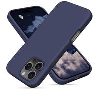 OitiYaa Liquid Silicone Case for iPhone 16 Pro Max Case,Full Body Protective Cover with 4 Layer Shockproof Structure, Soft Ultra Slim Phone Case with Anti-Scratch Microfiber Lining,Midnight Blue