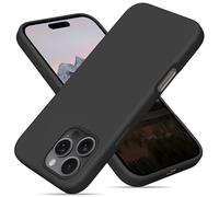 OitiYaa Liquid Silicone Case for iPhone 16 Pro Max Case,Full Body Protective Cover with 4 Layer Shockproof Structure, Soft Ultra Slim Phone Case with Anti-Scratch Microfiber Lining, 6.9", Black
