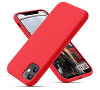 OitiYaa Silicone Case Compatible with iPhone 11 Case 6.1 Inch, Soft Ultra Slim Protective Shockproof Liquid Silicone Phone Case with Anti-Scratch Microfiber Lining,Red